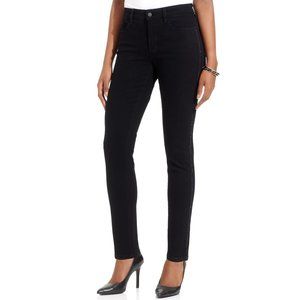 NYDJ New TUXEDO Jewel Stud Embellished Seam Skinny Jeans Jeggings BLACK  Women's